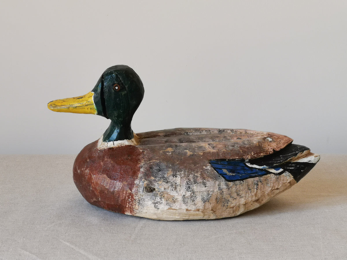 Mid 20th Century Wooden Decoy Duck