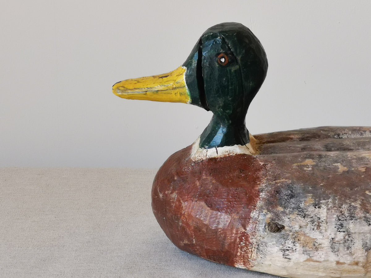 Mid 20th Century Wooden Decoy Duck