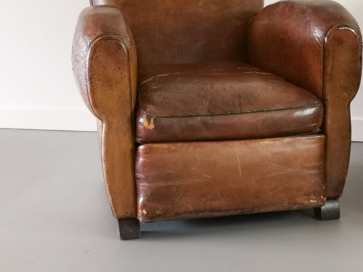 A Pair of 1930's French 'Moustache' Chairs