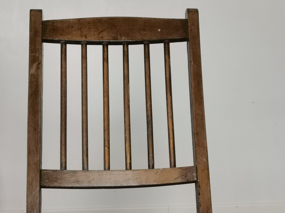 A Set of Six 1920's Folding Chapel Chairs