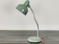 1950's Green Enamel Industrial Desk Lamp