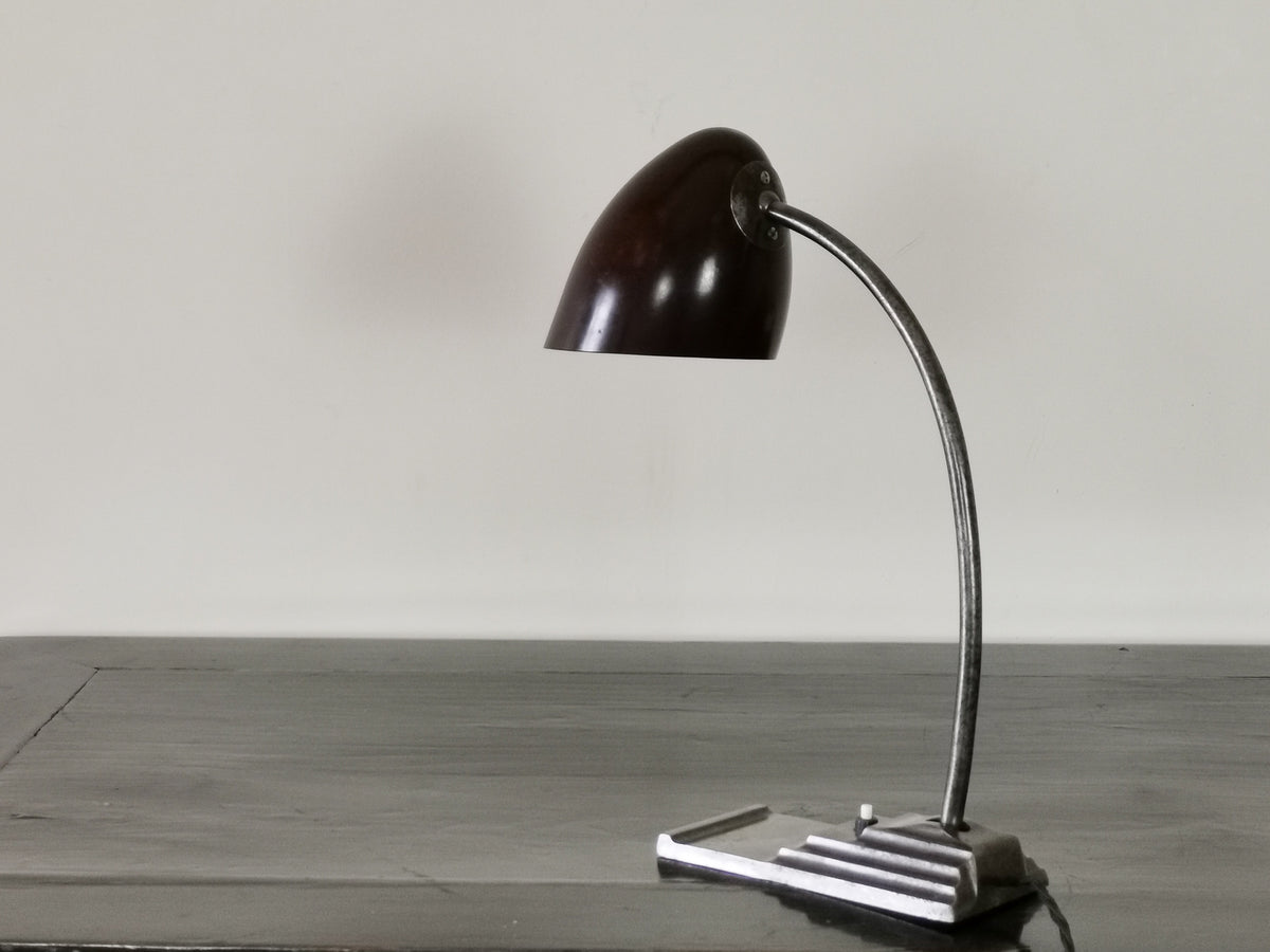 1930's Art Deco Desk Lamp by ERPE