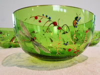 A Set of Three Victorian Glass Finger Bowls