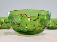 A Set of Three Victorian Glass Finger Bowls