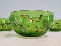 A Set of Three Victorian Glass Finger Bowls