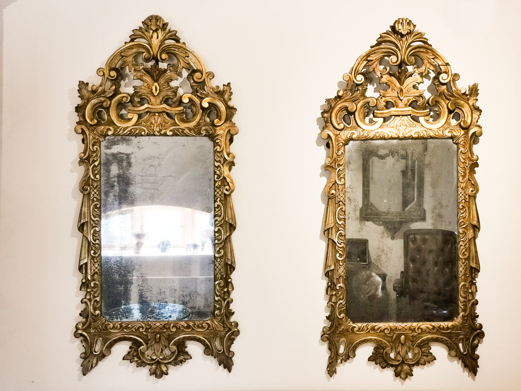 A Pair of 19th Century Giltwood Mirrors