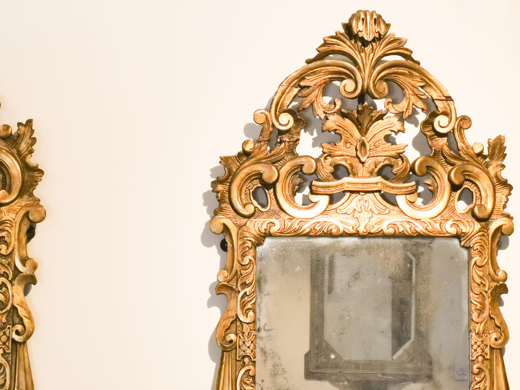 A Pair of 19th Century Giltwood Mirrors
