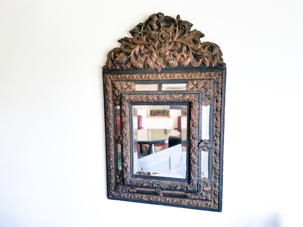 19th Century Dutch Repousse Mirror