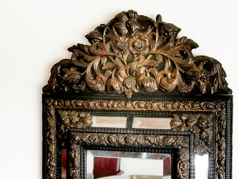 19th Century Dutch Repousse Mirror