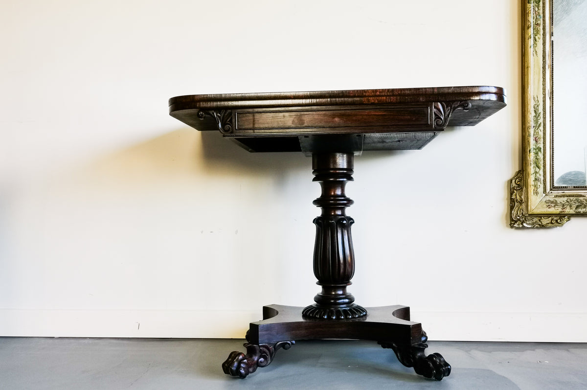 William IV Rosewood Tea Table