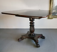 William IV Rosewood Tea Table