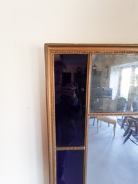 Early 20th Century Blue Glass Mirror