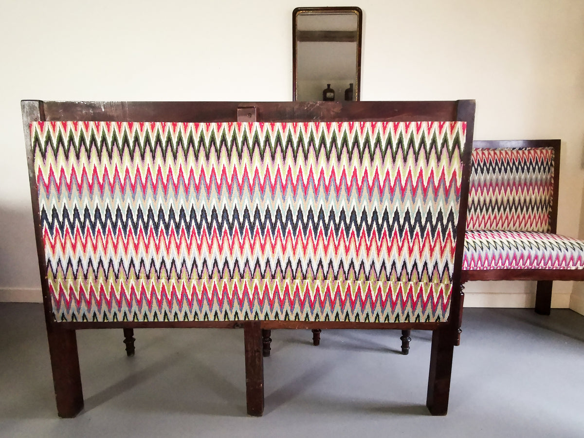 Early 20th Century French Upholstered Bench