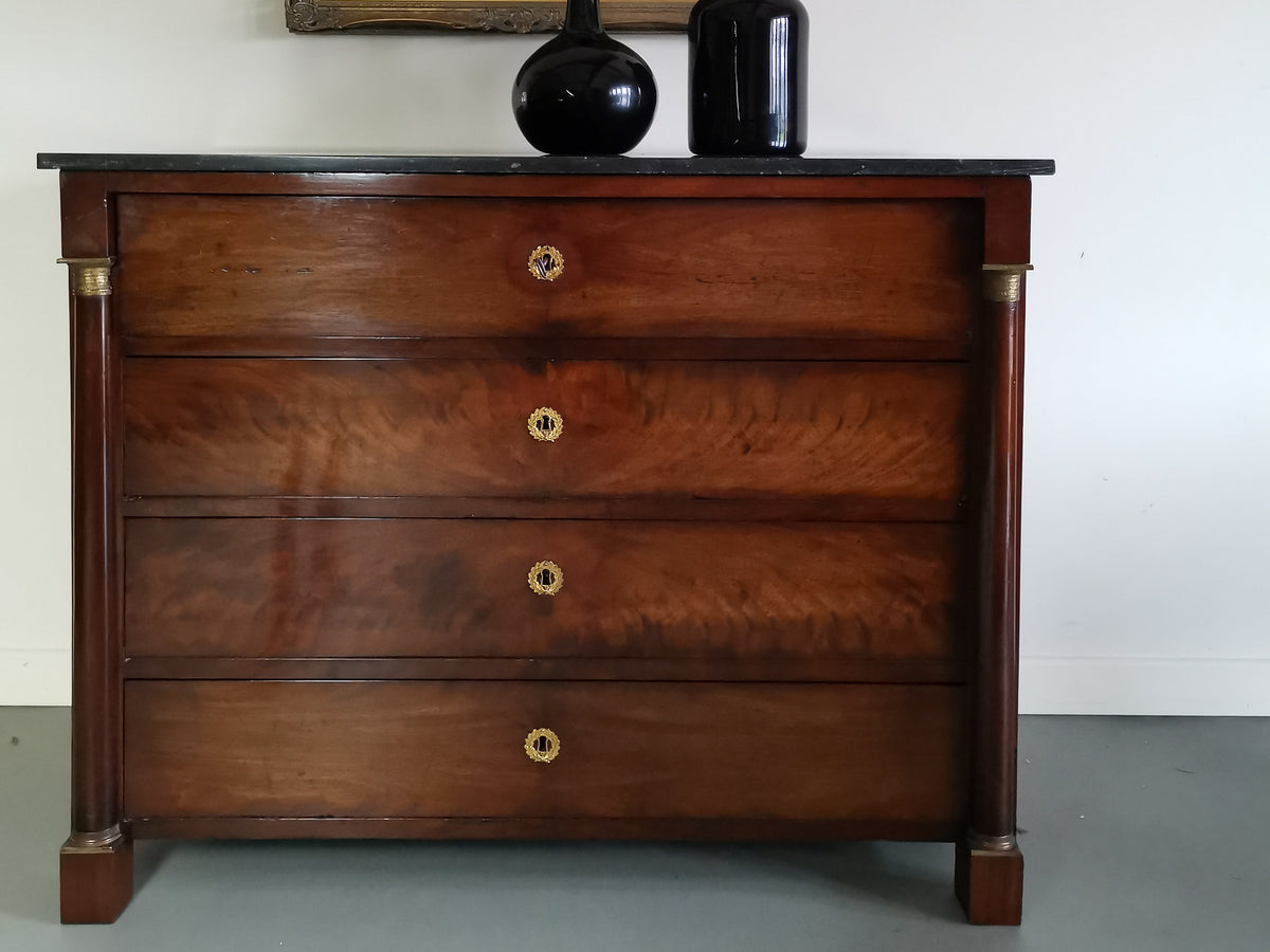 19th Century Empire Secretaire Chest of Drawers