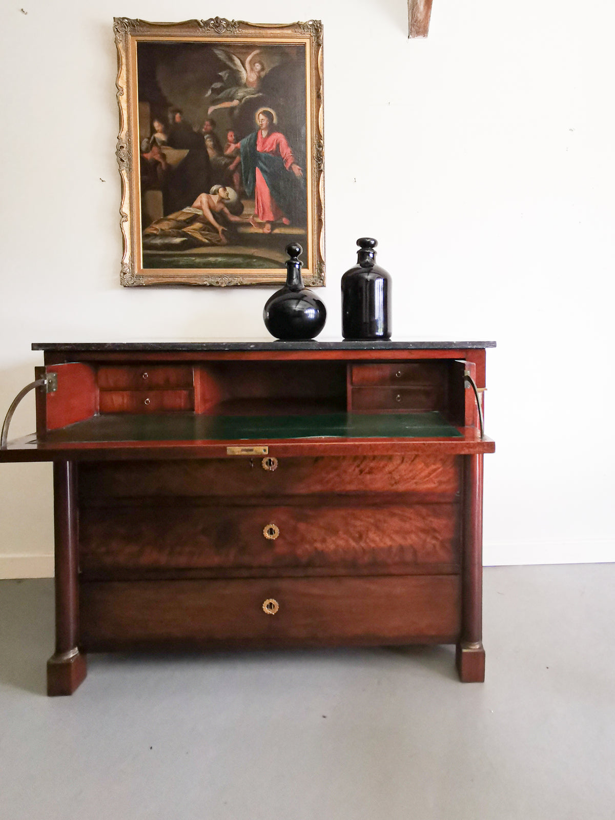 19th Century Empire Secretaire Chest of Drawers