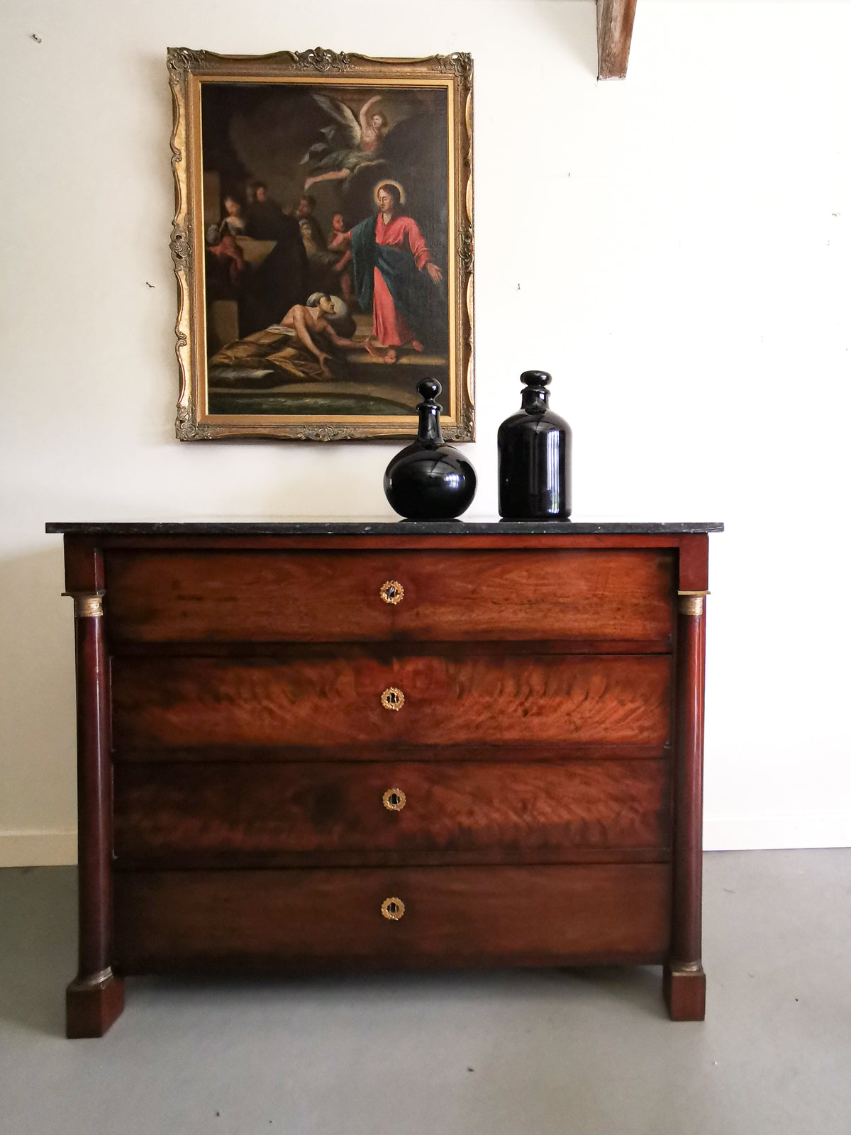 19th Century Empire Secretaire Chest of Drawers