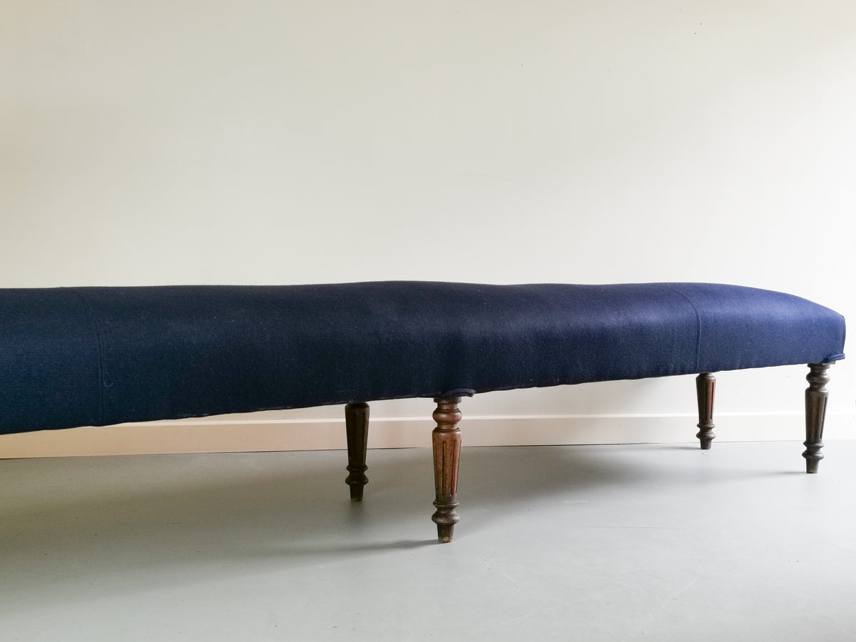 French 19th Century Upholstered Bench