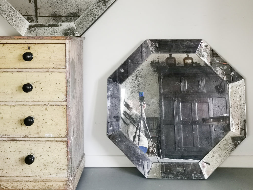 A Pair of Octagonal Contemporary Mirrors