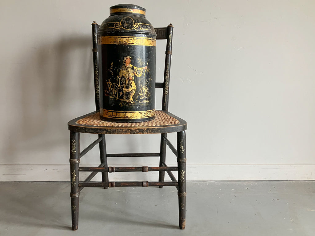 A Large 19th Century Toleware Tea Canister