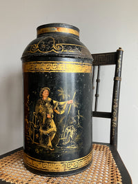 A Large 19th Century Toleware Tea Canister