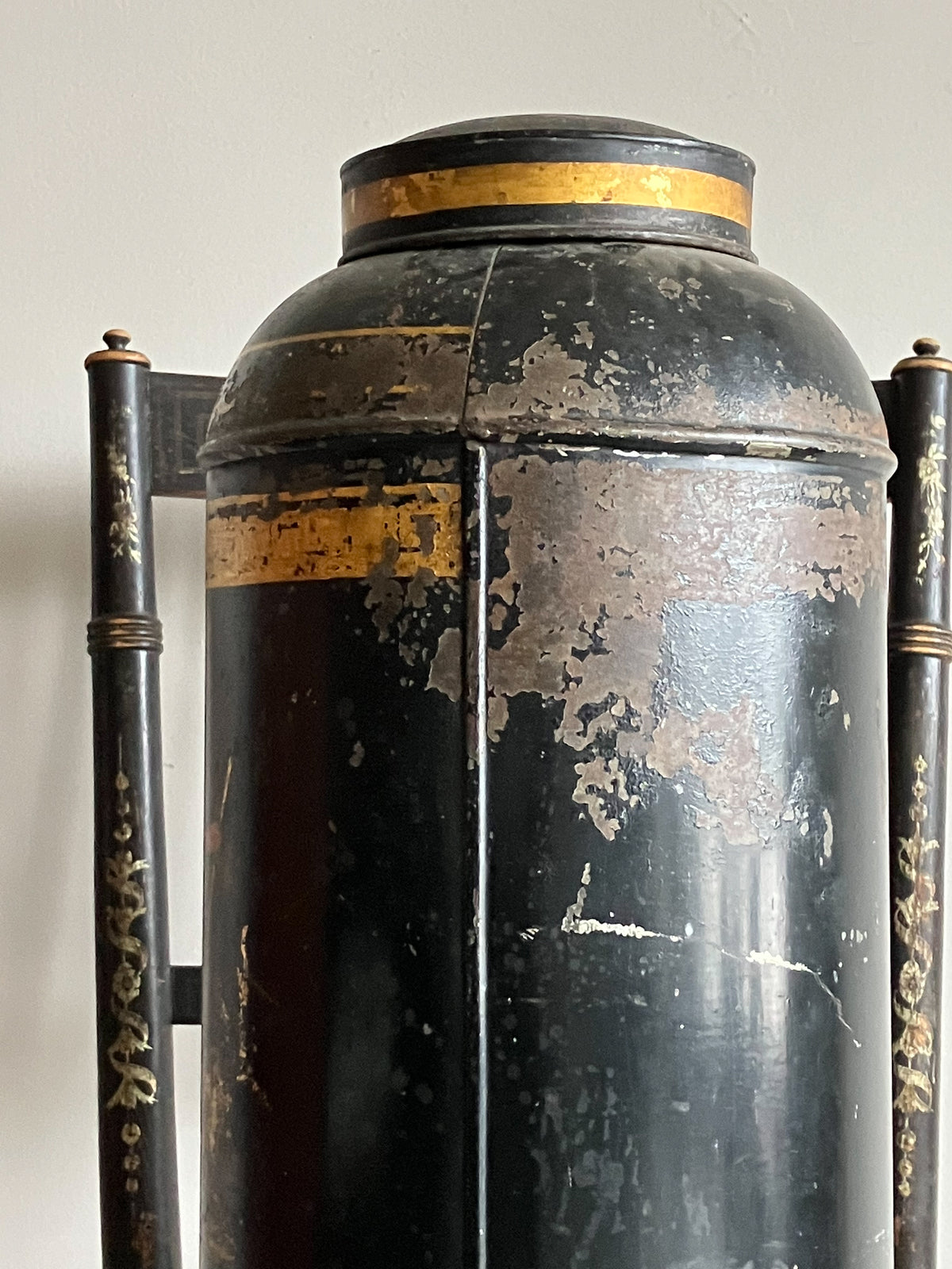 A Large 19th Century Toleware Tea Canister