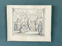 19th Century Ink and Wash Drawing