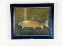 Oil on Canvas, 'Brown Trout, Laugh Mask 1932'