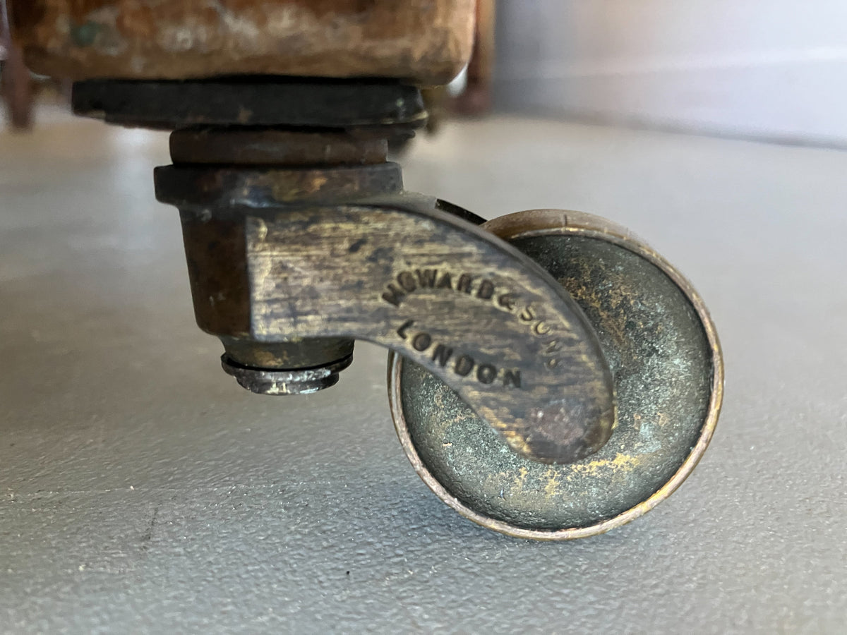 An Early Howard & Sons Button Back Bedroom Chair