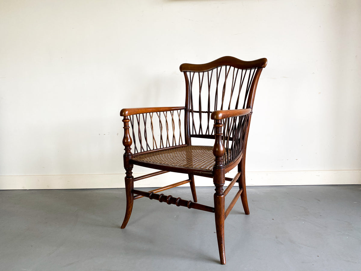 19th Century Fruitwood Armchair