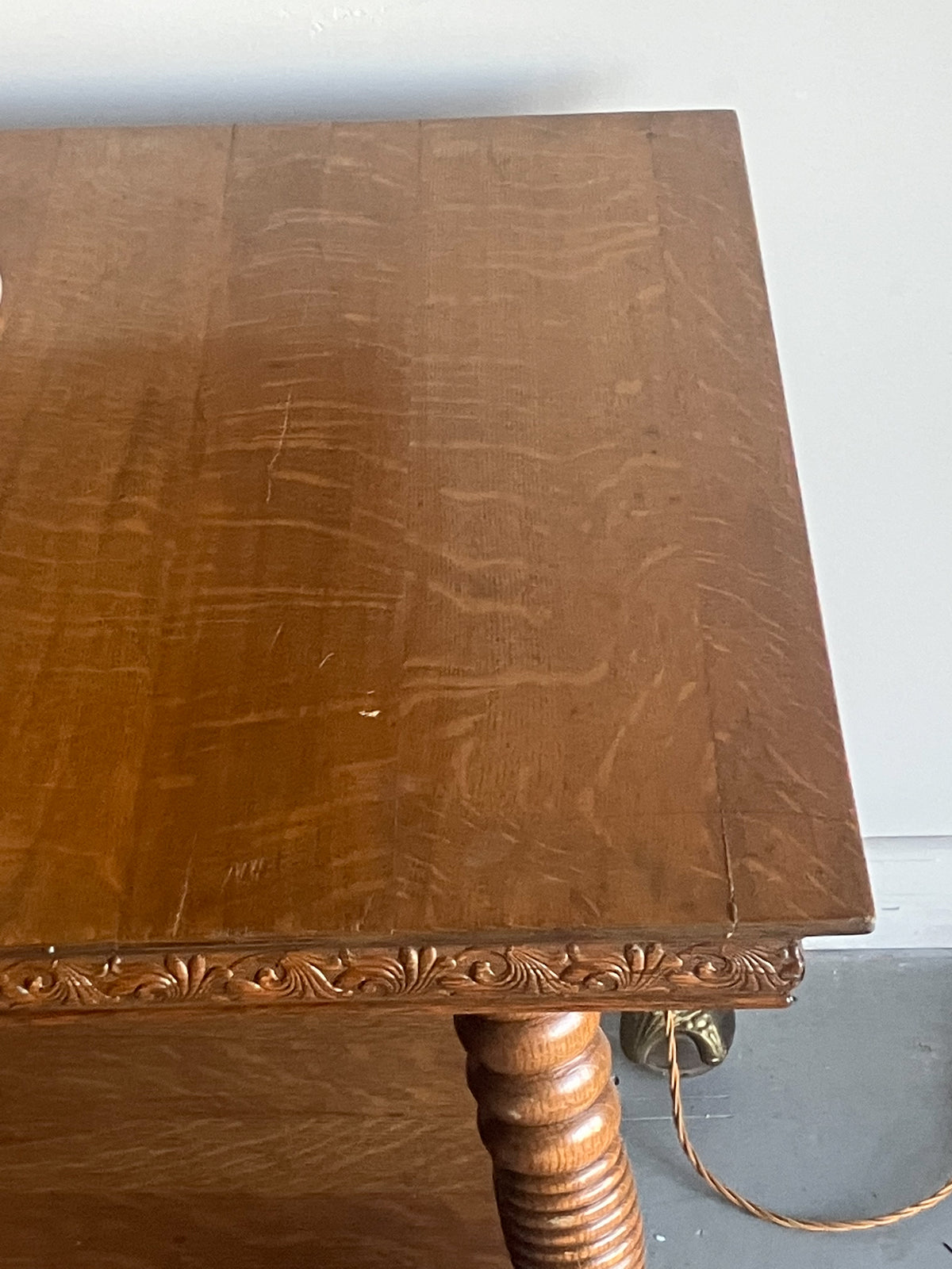 A Late 19th Century Large Oak Side Table