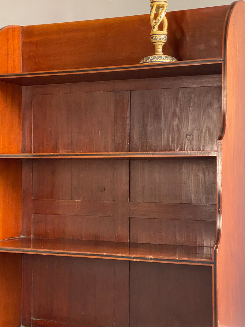 Regency Mahogany Waterfall Bookcase