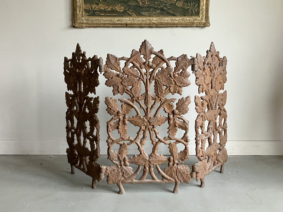 An Early 20th Century Cast Iron Fire Guard