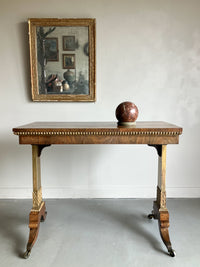 A Regency Rosewood and Gilded Card Table