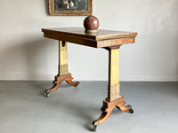 A Regency Rosewood and Gilded Card Table