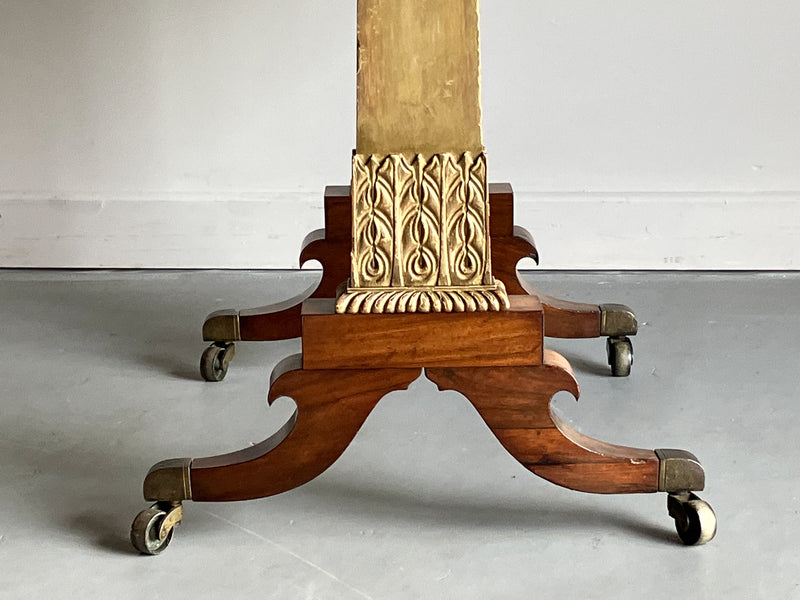 A Regency Rosewood and Gilded Card Table