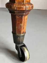 A Regency Gothic Oak Library Table