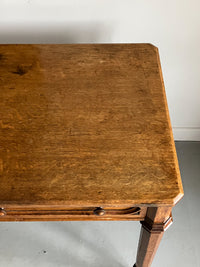 A Regency Gothic Oak Library Table