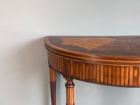 A George III Demi Lune Card Table