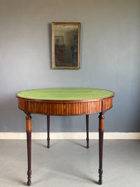 A George III Demi Lune Card Table