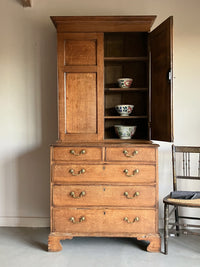 A George III Oak Cupboard