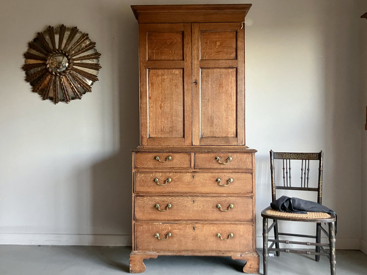 A George III Oak Cupboard