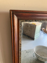 An 18th Century Walnut and Parcel Gilt Triple Plate Mirror