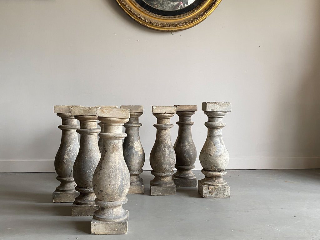 A Set of Eight Coade Stone Architectural Balusters