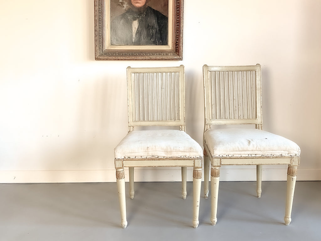 Pair of 18th Century Gustavian Chairs