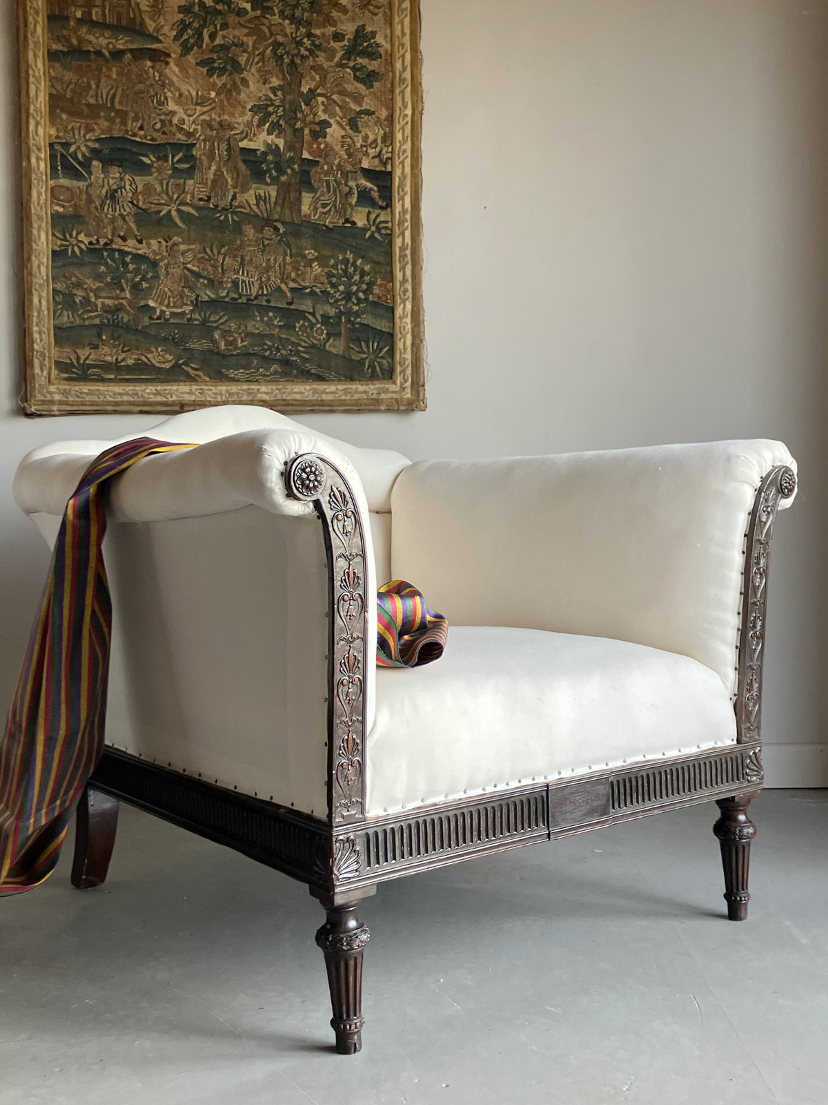 A Pair of Late 19th Century Deep Seated Armchairs