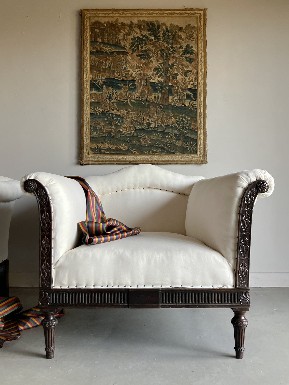 A Pair of Late 19th Century Deep Seated Armchairs