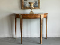 A Sheraton Period Satinwood Painted Table