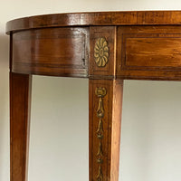 A Sheraton Period Satinwood Painted Table