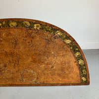 A Sheraton Period Satinwood Painted Table