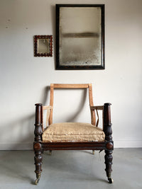 A George IV Rosewood Library Chair